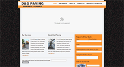 Desktop Screenshot of dandgpaving.com