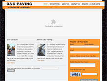 Tablet Screenshot of dandgpaving.com